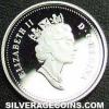 Elizabeth II Canadian Silver 10 Cents (Obverse)