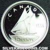 Elizabeth II Canadian Silver 10 Cents (Reverse)