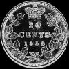 20 Céntimos de Plata Canadienses de Victoria (Reverso)