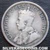George V Canadian Silver "Dime" 10 cents (Obverse)