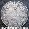 George V Canadian Silver "Dime" 10 cents (Reverse)