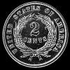 2 Centavos "Union Shield" Estadounidenses (Reverso)
