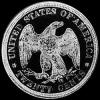 20 Céntimos de Plata "Seated Liberty" Estadounidenses (Reverso)