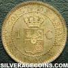 Alfonso XIII Spanish Bronze Cent (Reverse)