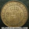 Alfonso XIII Spanish 2 Cents (Reverse)