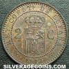 Alfonso XIII Spanish 2 Cents (Reverse)
