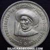 Portuguese Silver 5 Escudos (Henry the Navigator) (Reverse)