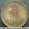 George V Hannover 1 Pfennig (Obverse)