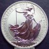Elizabeth II 2 Pounds 1 Ounce Silver Britannia (Standing) (Reverse)