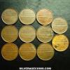 Lot of 11 Different Dates Beatrix Dutch Bronze 5 Cents (Obverse)