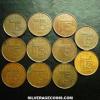 Lot of 11 Different Dates Beatrix Dutch Bronze 5 Cents (Reverse)