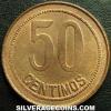 Second Republic Spanish 50 Cents (Reverse)