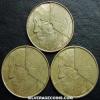Lot of 3 Different Dates Belgian 5 Francs (Dutch) (Obverse)
