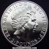 Elizabeth II 2 Pounds 1 Ounce Silver (Lunar: Horse) (Obverse)