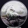 Elizabeth II 2 Pounds 1 Ounce Silver (Lunar: Horse) (Reverse)