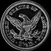 2 Dólares y Medio de Oro "Coronet Head Quarter Eagle" Estadounidenses (Reverso)