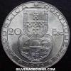 Portuguese Silver 20 Escudos (Financial Reform) (Obverse)