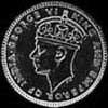 5 Céntimos de Plata Malayos de Jorge VI (Anverso)