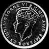 10 Céntimos de Plata Malayos de Jorge VI (Anverso)
