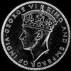 20 Céntimos de Plata Malayos de Jorge VI (Anverso)