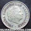 Juliana Netherlands Antillean Silver Tenth Guilder (Obverse)