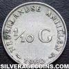Juliana Netherlands Antillean Silver Tenth Guilder (Reverse)