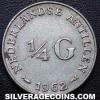 Juliana Netherlands Antillean Silver Cuarter Guilder (Reverse)
