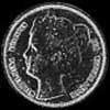 Décimo de Florín de Plata de Curazao de Guillermina I (Anverso)