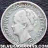 Wilhelmina I Curaçao Silver Tenth Guilder (Obverse)