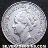 Wilhelmina I Curaçao Silver Quarter Guilder (Obverse)