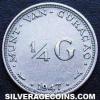 Wilhelmina I Curaçao Silver Quarter Guilder (Reverse)