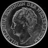 2 Florines y Medio de Plata de Curazao de Guillermina I (Anverso)