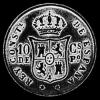 10 Centavos de Plata Filipinos de Alfonso XII (Reverso)