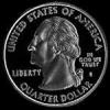 Cuarto de Dólar "Washington" Estadounidense (Maryland) (Anverso)