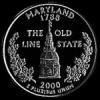 Cuarto de Dólar "Washington" Estadounidense (Maryland) (Reverso)