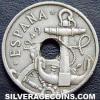 Franco Spanish 50 Cents (arrows downwards) (Obverse)