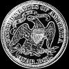 Cuarto Dólar de Plata "Seated Liberty" Estadounidense (flechas) (Reverso)