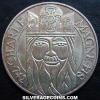 French Silver 100 New Francs (Charlemagne) (Reverse)