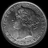 10 Céntimos de Plata de Terranova de Victoria (Anverso)