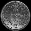 10 Céntimos de Plata de Terranova de Victoria (Reverso)