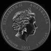 Dólar Australiano de 1 Onza de Plata de Isabel II (Lunar II: Dragón) (Anverso)