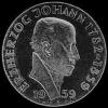25 Chelines de Plata Austriacos (Archiduque Johann) (Reverso)
