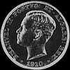 500 Reis de Plata Portugueses de Manuel II (Guerra Peninsular) (Anverso)