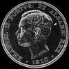 500 Reis de Plata Portugueses de Manuel II (Marqués De Pombal) (Anverso)