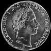 2 Florines de Plata Austriacos de Francisco José I (Anverso)