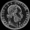 2 Florines de Plata Austriacos de Francisco José I (Anverso)