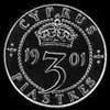 3 Piastras de Plata Chipriotas de Victoria (Reverso)