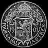 4 Piastras y Media de Plata Chipriotas de Victoria (Reverso)