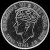 18 Piastras de Plata Chipriotas de Jorge VI (Anverso)