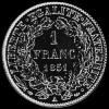 Franco de Plata Francés (Libertad) (Reverso)